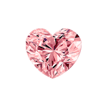 Pink diamond with a soft rosy tint in a close-up view