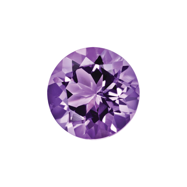 Amethyst gemstone with a deep purple sparkle