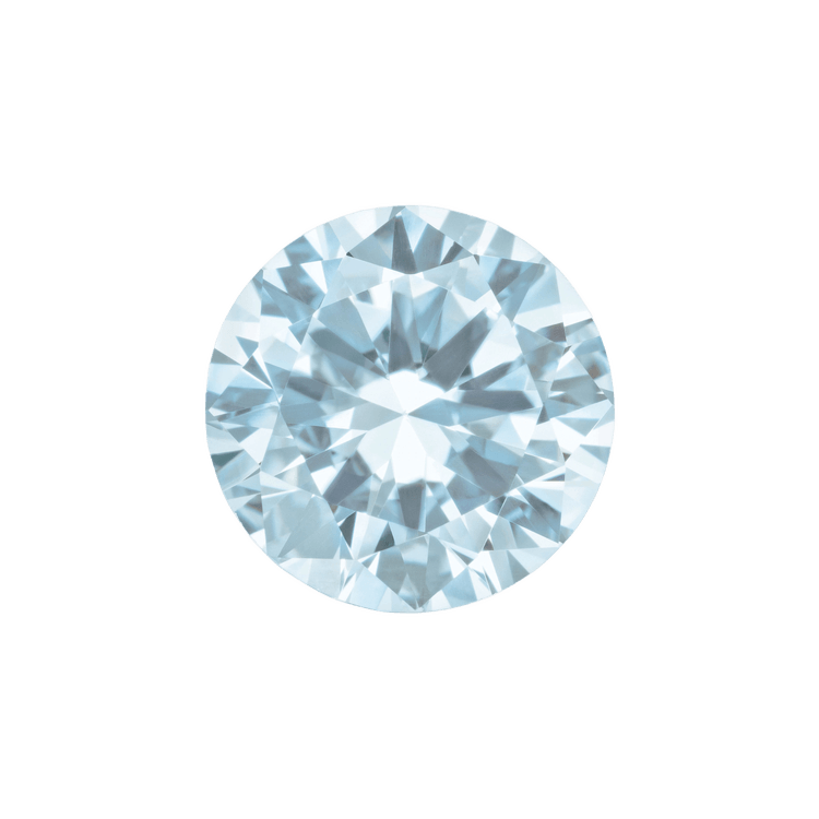 Aquamarine gemstone with a light blue sheen